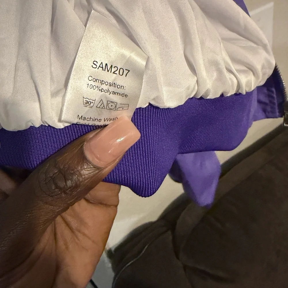 Cropped Purple Bomber Jacket for Kids - Unknown Brand
